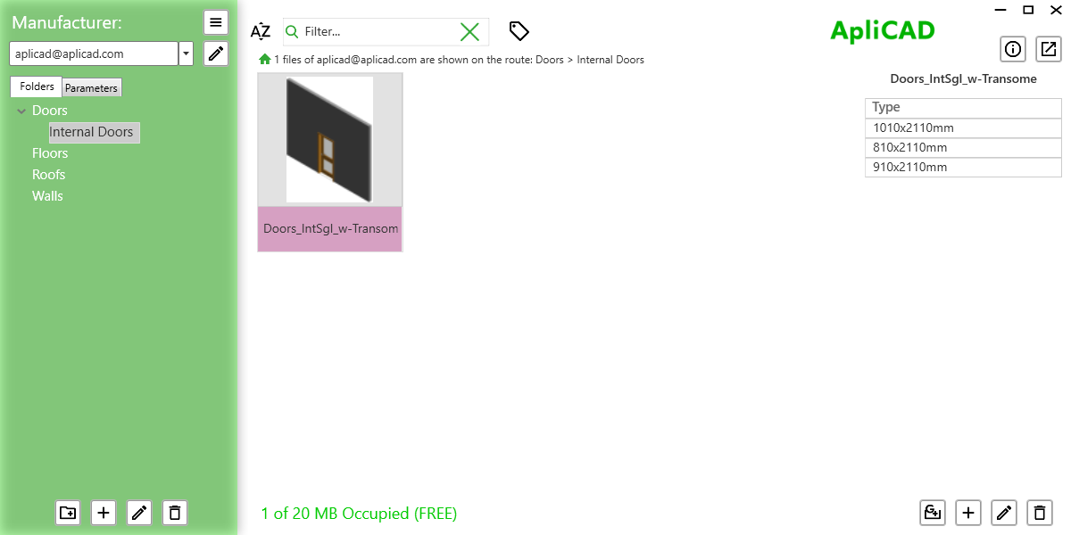 UpdateBIM Add insert families