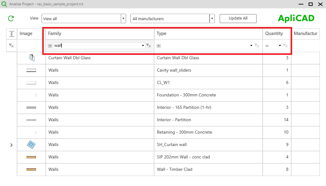 UpdateBIM Analise project