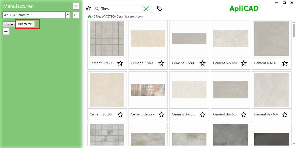UpdateBIM Filter by parameters