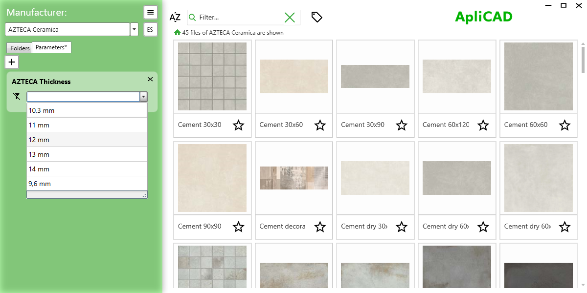 UpdateBIM Filter by parameters