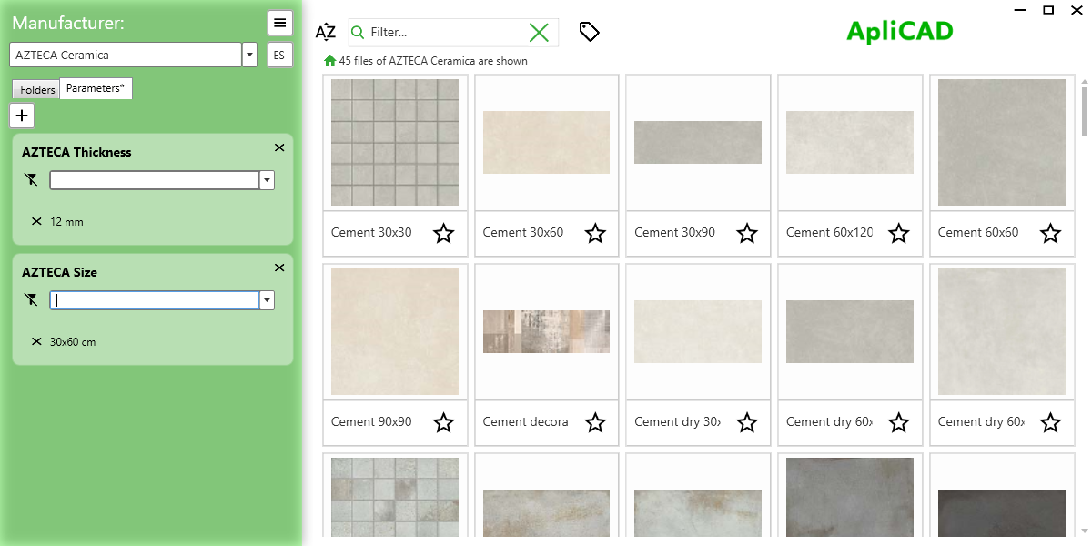 UpdateBIM Filter by parameters