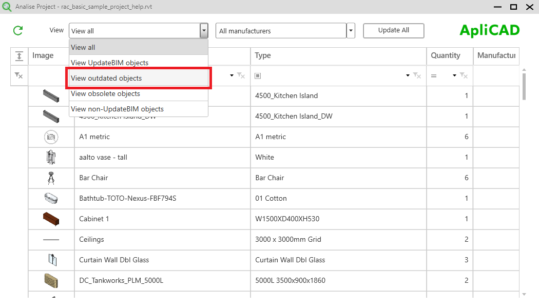 UpdateBIM Update Project